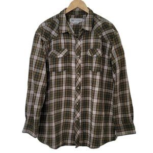 Wind River Classic Fit Green Plaid Fannel Shirt